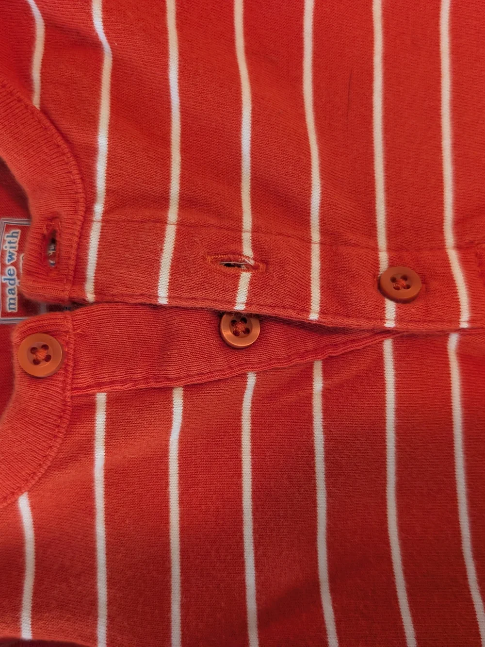 The Children's Place Red & White Striped Baby Bodysuit